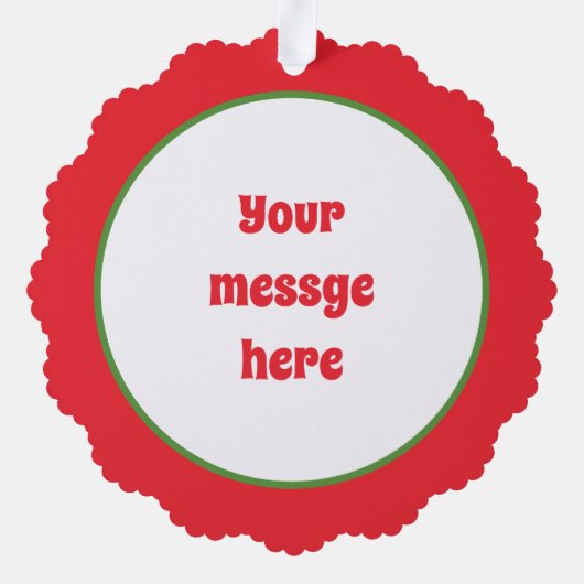 retro  Santa chef bericht toevoegen Ornament Kaart (Achterkant)