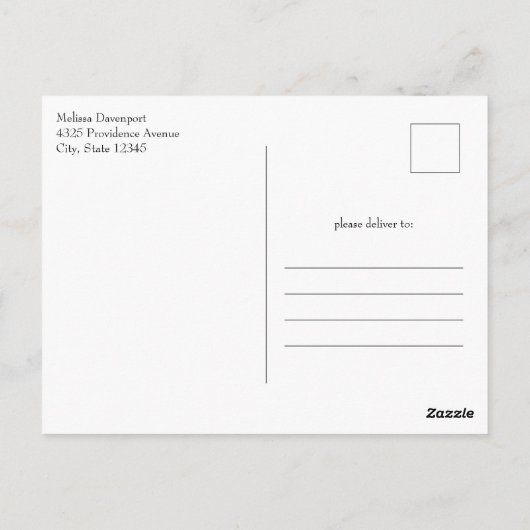 Retro Santa Classic Traditionele Kerstmis Briefkaart (Achterkant)