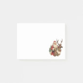Retro Santa Classic Traditionele Kerstmis Post-it® Notes (Voorkant)