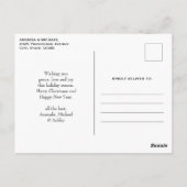 Retro Santa Classic Traditionele Kerstvakantie Briefkaart (Achterkant)