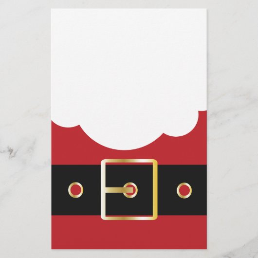 retro santa claus briefpapier (Voorkant)
