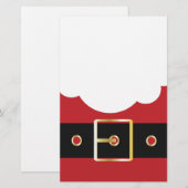 retro santa claus briefpapier (Voorkant / Achterkant)