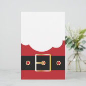 retro santa claus briefpapier (Staand voorkant)