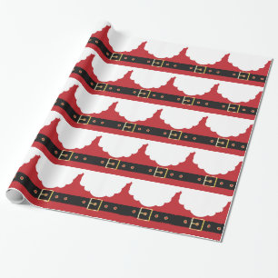 retro santa claus cadeaupapier