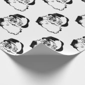 Retro Santa Claus Cadeaupapier (Hoek)