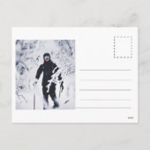 Retro Santa Claus Classic Custom Photo Christmas Feestdagenkaart (Achterkant)