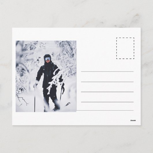 Retro Santa Claus Classic Custom Photo Christmas Feestdagenkaart (Achterkant)