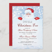  Retro Santa Claus Corporate Kerstmis Kaart (Voorkant / Achterkant)