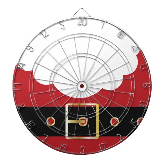 retro santa claus dartbord (Voorkant)