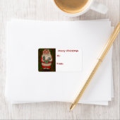Retro Santa Claus Etiket (Insitu)