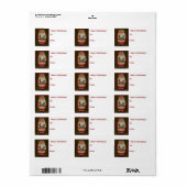 Retro Santa Claus Etiket (Full Sheet)