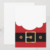 retro santa claus feestdagenkaart (Voorkant / Achterkant)