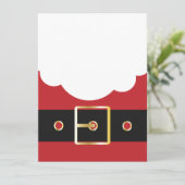 retro santa claus feestdagenkaart (Staand voorkant)