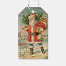 RETRO Santa Claus GIFT-LABEL
