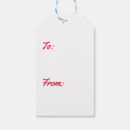 RETRO Santa Claus GIFT-LABEL Cadeaulabel (Achterkant)