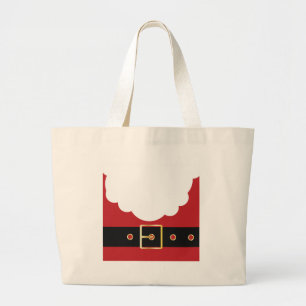 retro santa claus grote tote bag