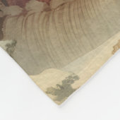 Retro Santa Claus Illustration Fleece Deken (Hoek)