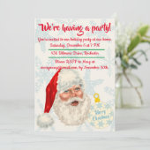 Retro Santa Claus kerstfeest Kaart (Staand voorkant)