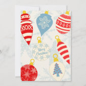 Retro Santa Claus kerstfeest Kaart (Achterkant)