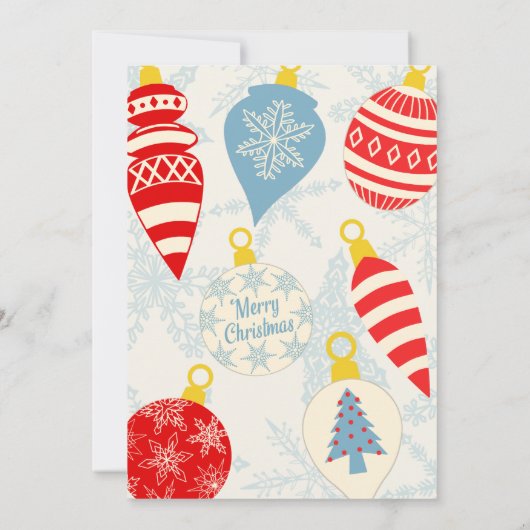 Retro Santa Claus kerstfeest Kaart (Achterkant)