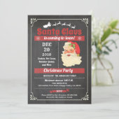 Retro Santa Claus kerstfeestbord Kaart (Staand voorkant)