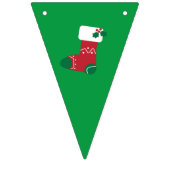 Retro Santa Claus Kerstmis Vlaggetjes (Tweede vlag)