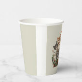 Retro Santa Claus & Kittens Christmas Winter 90s Papieren Bekers (Rechts)