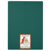 Retro Santa Claus Klembord (Achterkant)