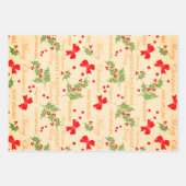 Retro Santa Claus, lieve Kerstmis Inpakpapier Vel (Voorkant 2)