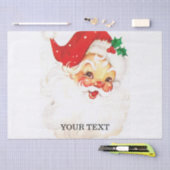 Retro Santa Claus, lieve Kerstmis Tissuepapier (Craft)