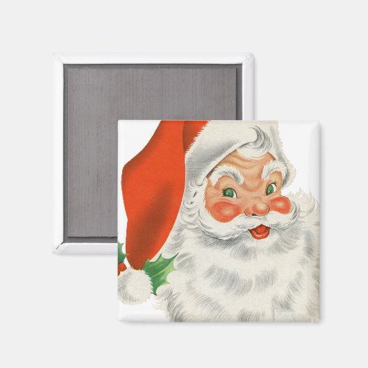 Retro Santa Claus Magneet (Voorkant / Achterkant)