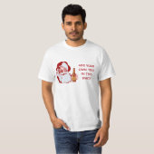 Retro Santa Claus met Beer Creëer Your Ewn T-shirt (Voorkant volledig)