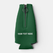 Retro Santa Claus met beer-kerstcadeau, aangepast Flesjeskoeler (Achterkant)