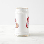 Retro Santa Claus met kerstmis Bierpul (Center)