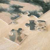 Retro Santa Claus met Ornamenten Legpuzzel (Zijkant)