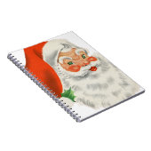Retro Santa Claus Notitieboek (Rechterzijde)