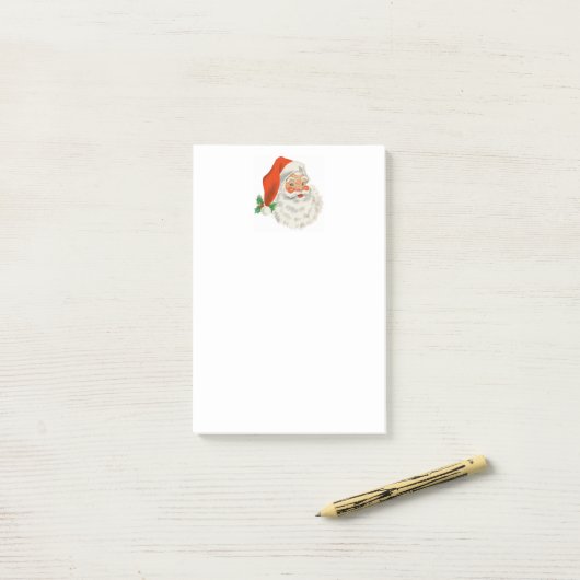  Retro Santa Claus Post-it® Notes (Op bureau)