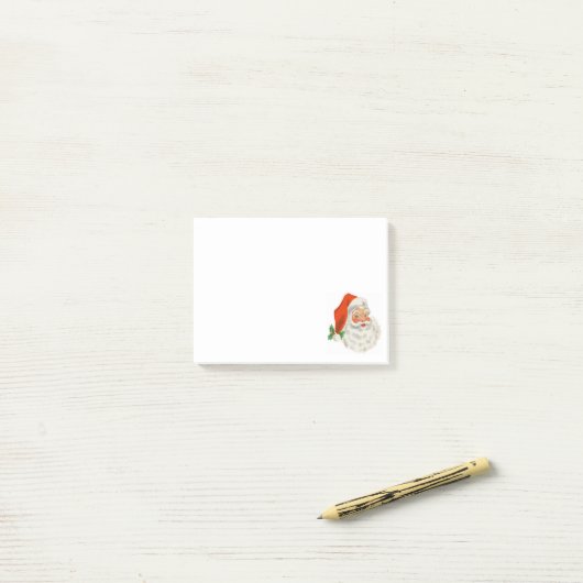 Retro Santa Claus Post-it® Notes (Op bureau)