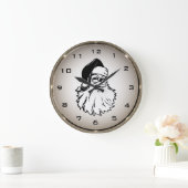 Retro Santa Claus Round Wall klok (Huis)