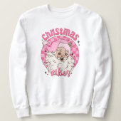 Retro Santa Claus Sweatshirt Kerstvibes (Design voorkant)