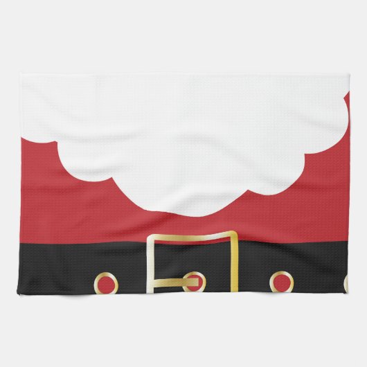 retro santa claus theedoek (Horizontaal)