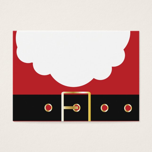 retro santa claus visitekaartje (Voorkant)