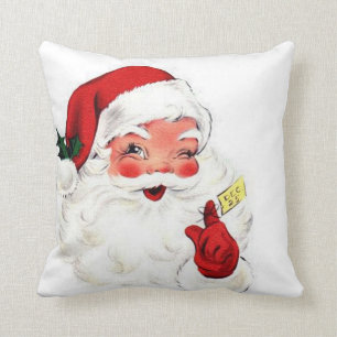 Retro Santa Clause 16x16 Pillow Classic Kussen