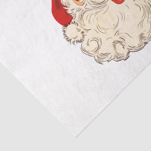  Retro Santa Clause kerstontkoppeling Tissuepapier (Detail)