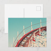 Retro Santa Cruz Boardwalk Roller Onderzetter Brie Briefkaart (Voorkant / Achterkant)