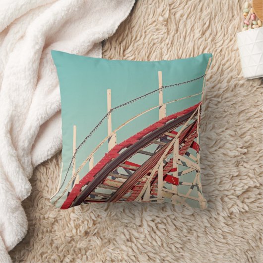 Retro Santa Cruz Boardwalk Roller Onderzetter Kuss Kussen (Deken)