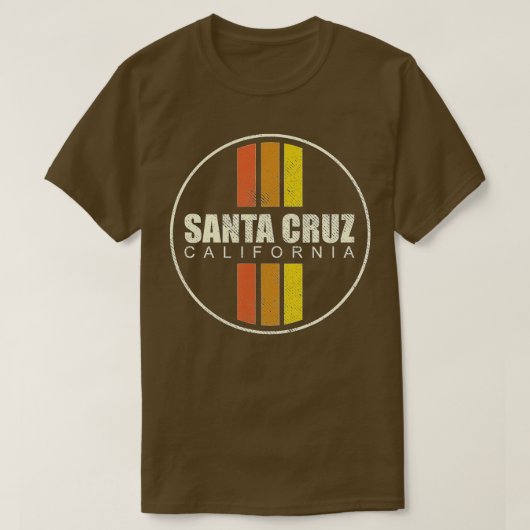 Retro Santa Cruz California (1) T-shirt (Design voorkant)