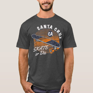 Retro Santa Cruz California SkateBoard Str T-shirt