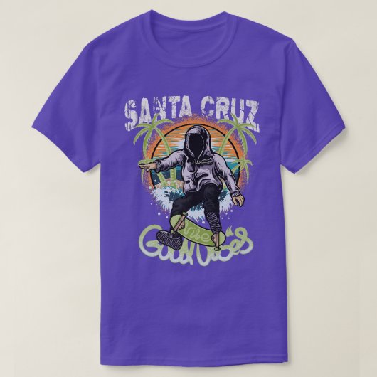 Retro  Santa Cruz Good Vibes Skateboarding T-shirt (Design voorkant)