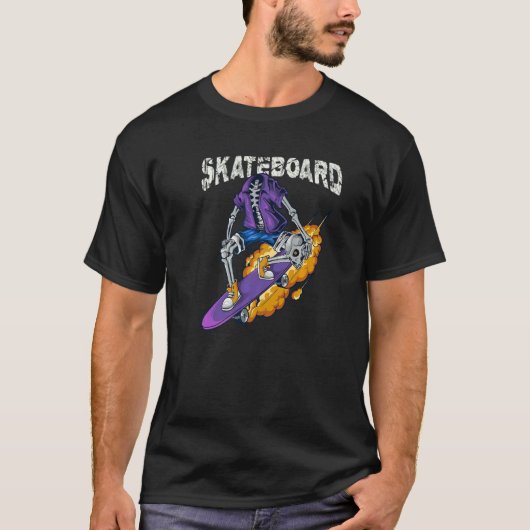 Retro Santa Cruz Schaats Skateboardstraat T-shirt (Voorkant)